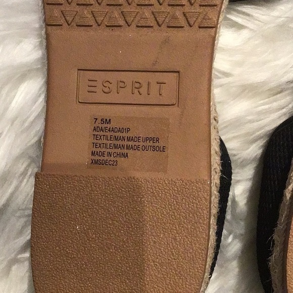 About ESPRIT Ada crocheted mesh upper jute wrapped sole Espadrilles Size 7.5 NWT - Picture 5 of 6